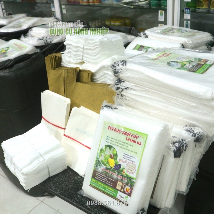 Các sản phẩm túi bao trái Thanh Hà được nhiều cửa hàng kinh doanh