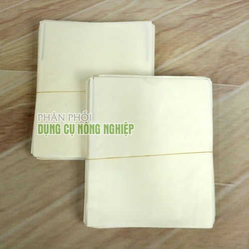Túi giấy sáp trắng Thanh Hà kích cỡ 16x20cm tái sử dụng nhiều lần